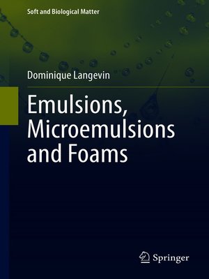 cover image of Emulsions, Microemulsions and Foams